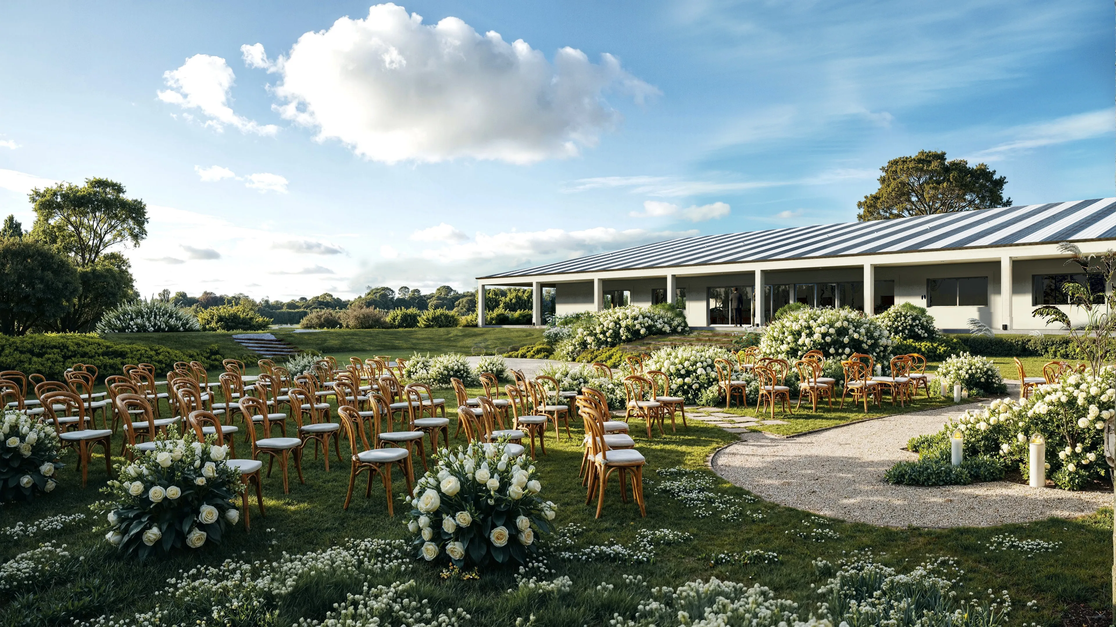 Vista del salón de eventos